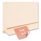 Smead 1.5 in. x 1.5 in. 2 Numerical End Tab File Folder Labels - Pink (1-Roll)